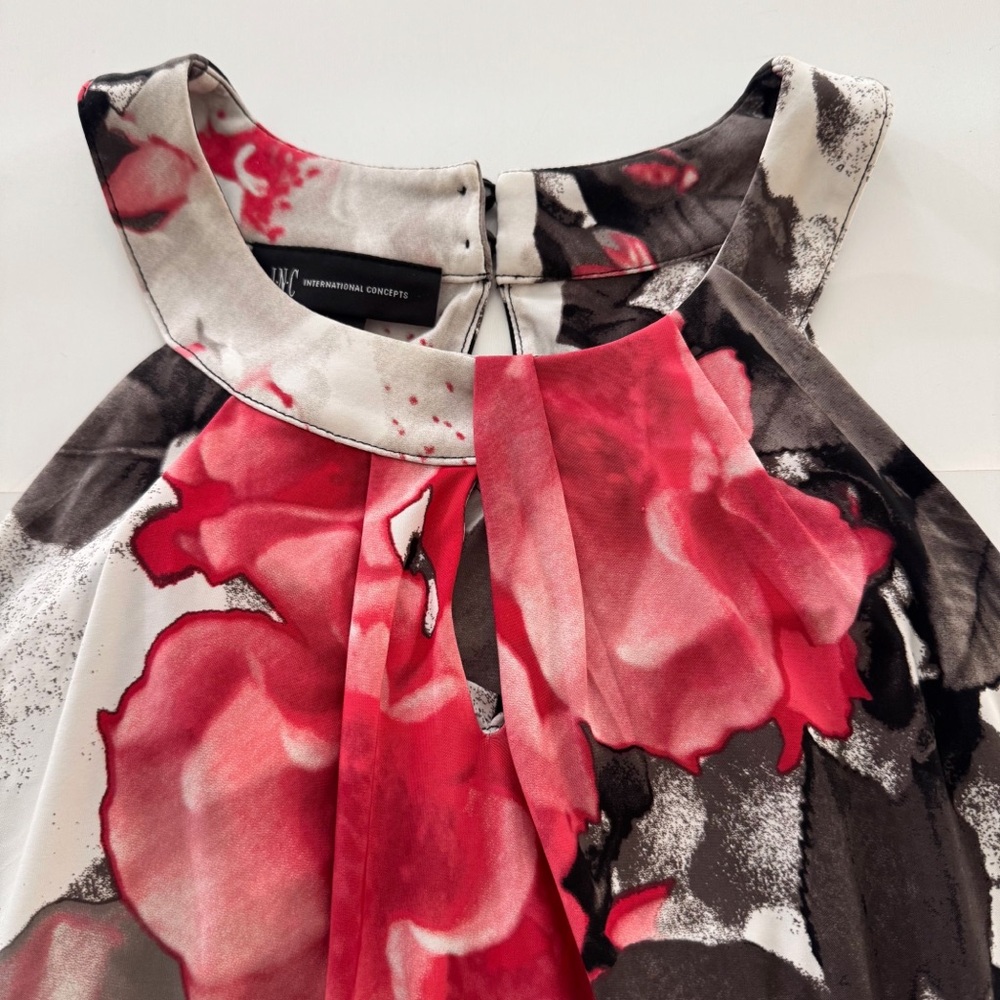 INC International Concepts Floral Sleeveless Top - Picture 4 of 7